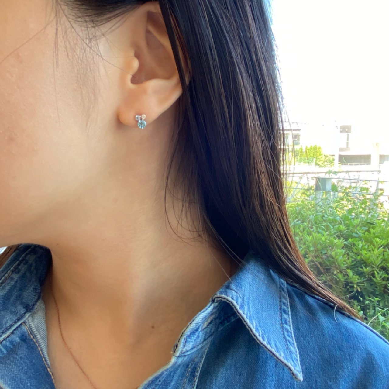 すべてのジュエリー,ピアス,K10,10金,ゴールド,Gold,金,アクアマリン,3