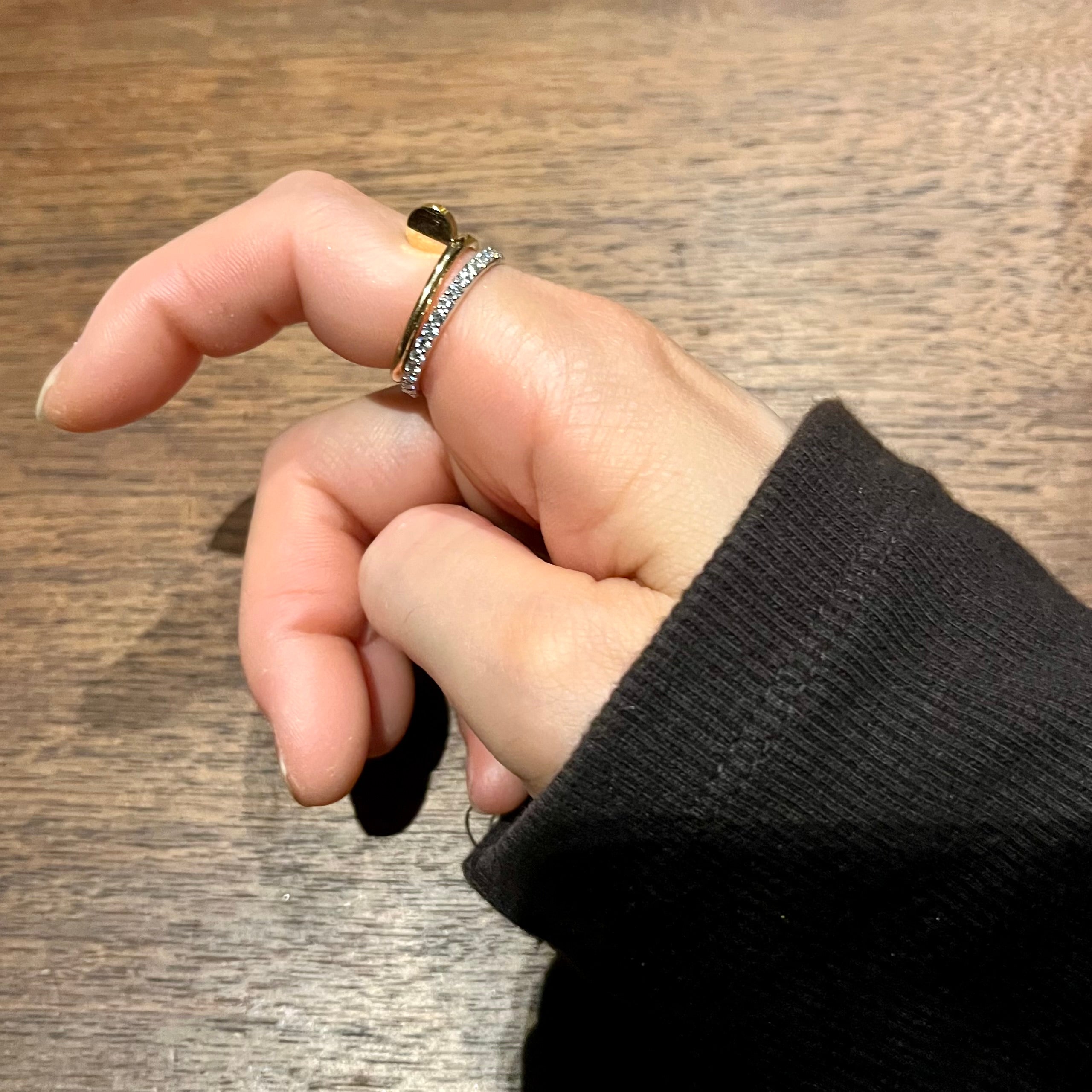K18/Pt「ソニア フルエタニティ」リング ー プラチナ