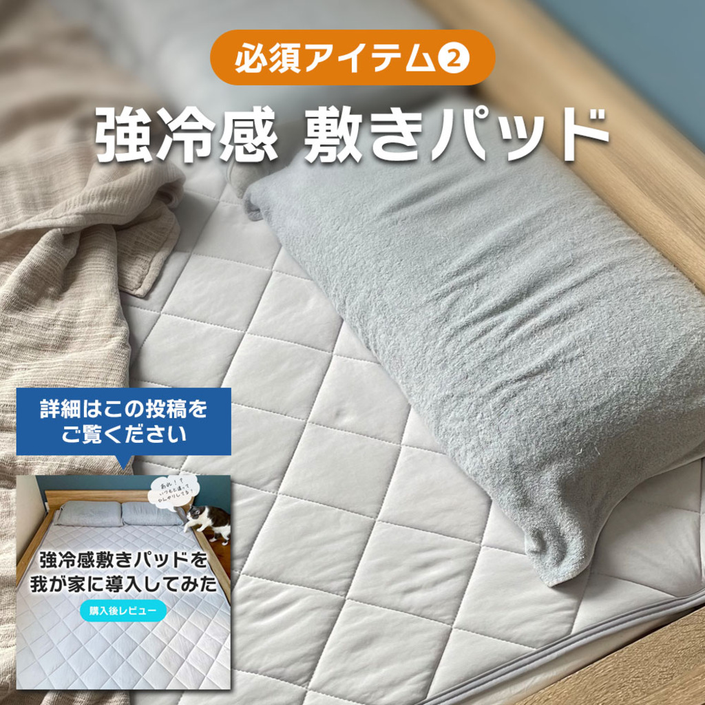 2枚セット特価】接触冷感敷きパッド（パッドシーツ） – 西川ストア公式本店