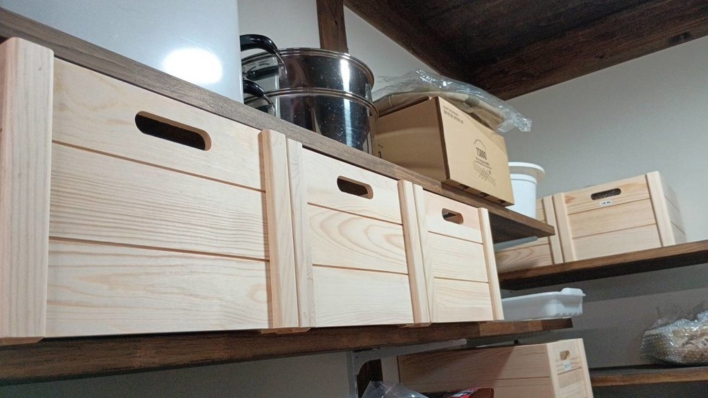 ウッドBOX S ナチュラル 無塗装 外寸：約W310XD250XH180mm WBS01
