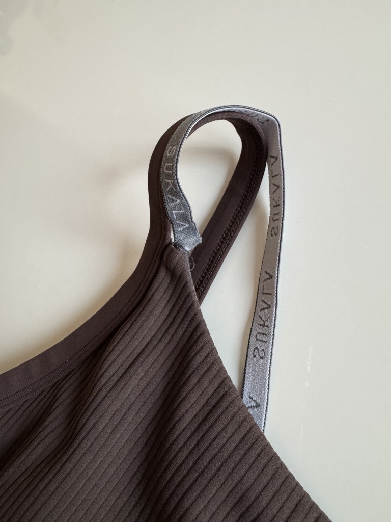 SUKALA】ダブルストラップリブロゴタンクトップ(XS・Sサイズ