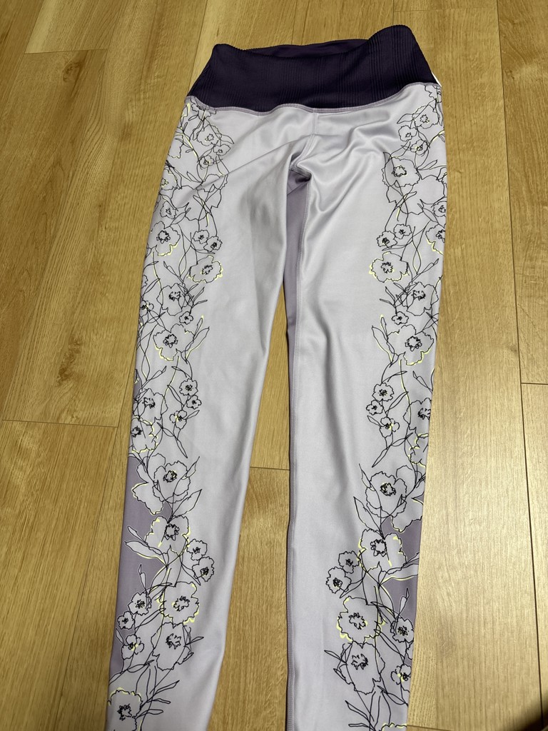 SUKALA】ドローイングフラワーパネルレギンス(XS・S・M・Lサイズ