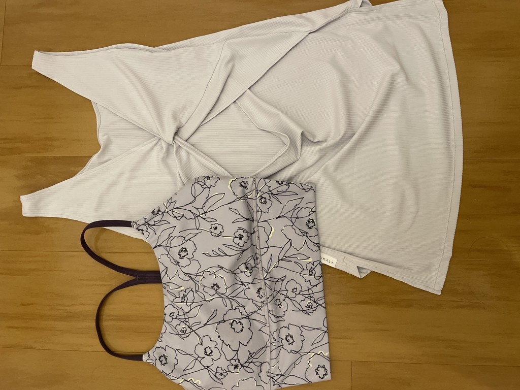 新品未使用⭐︎ドローイングフラワーセパレートタンクトップS SUKALA】ドローイングフラワーセパレートタンクトップ(XS・S・M・L・LL