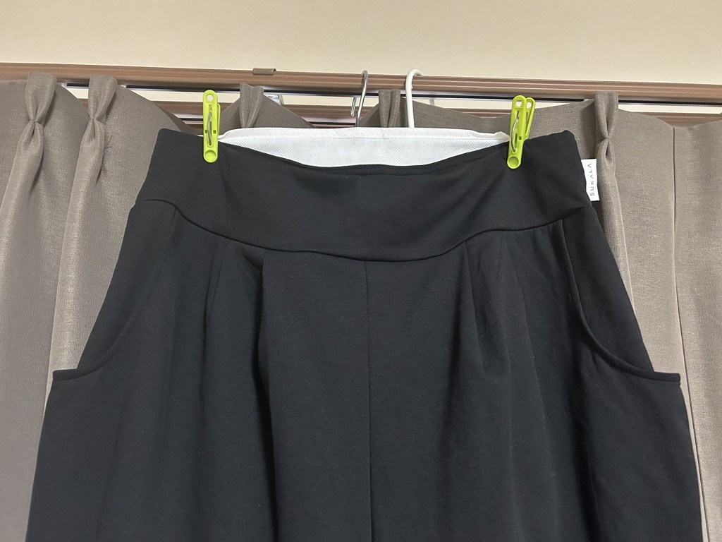 SUKALA】ダブルニットジョガーパンツ(M・L・LLサイズ ブラック・ワイン