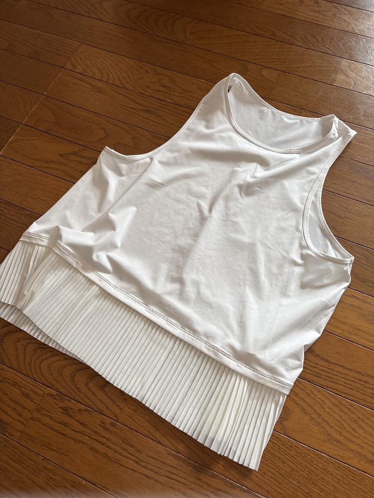 SUKALA】プリーツタンクトップ(S・Mサイズ オフホワイト・ライラック