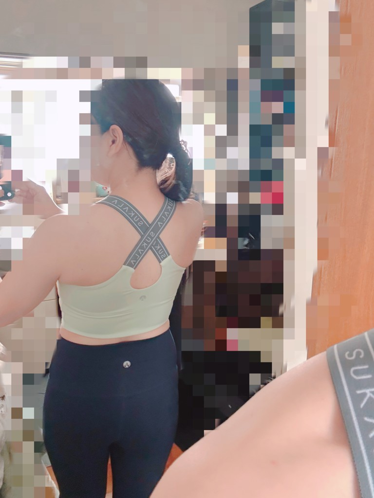 SUKALA】バッククロスロゴブラトップ(XS・S・Mサイズ ライトグリーン