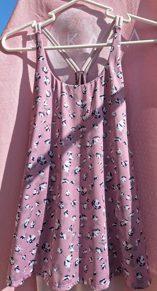 SUKALA】フラワープリントカバータンクトップ(XS・S・Mサイズ ダスティ