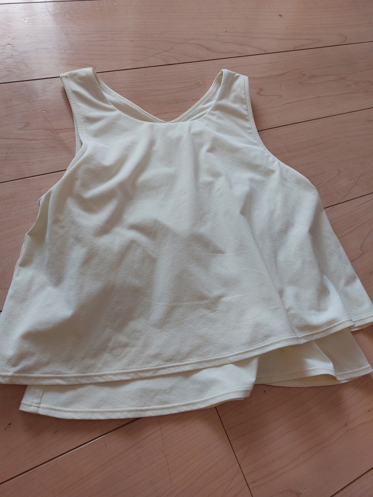 SUKALA】カップ付きフレアタンクトップ(XS・S・M・Lサイズ ペール