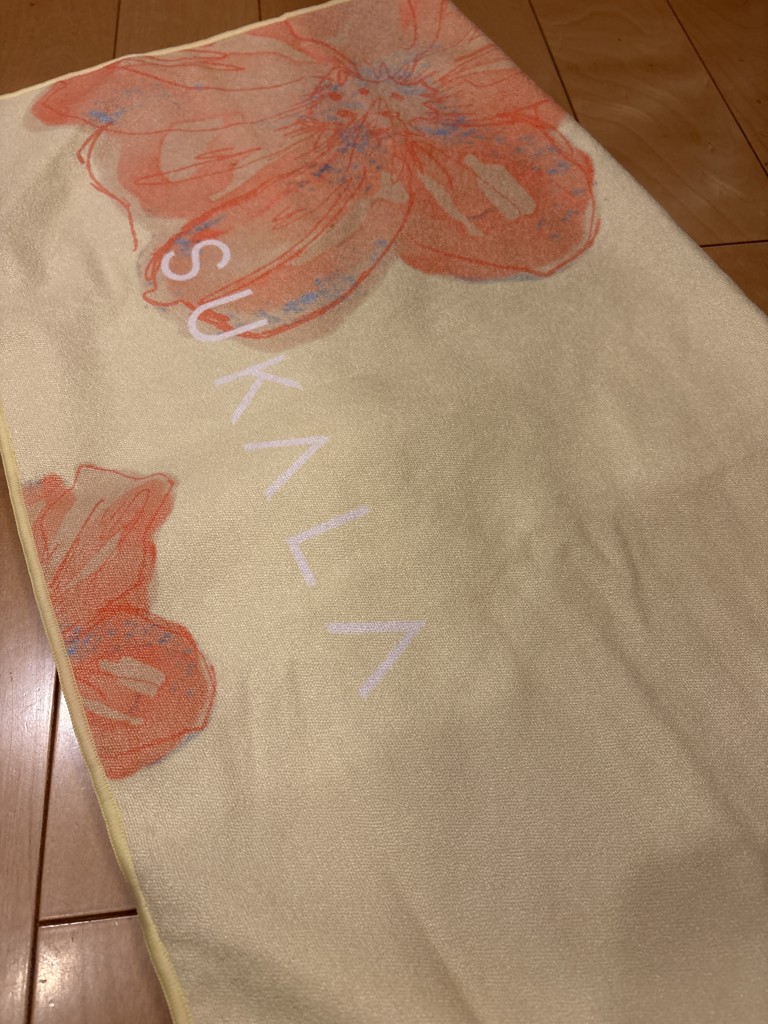 SUKALA】プリントヨギラグ(イエローフラワー): ヨガグッズLAVA公式