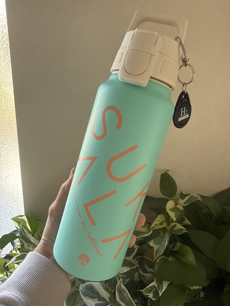 SUKALA　ワイドマウスボトル　エメラルドグリーン　ノベルティ　ヘアゴム付 SUKALA】（SUKALA×SIGG）ワイドマウスボトル(エメラルドグリーン