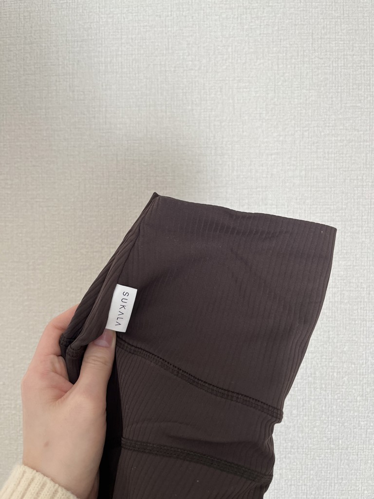 SUKALA】ベーシックリブアクティブレギンス(XS・Mサイズ ブラック