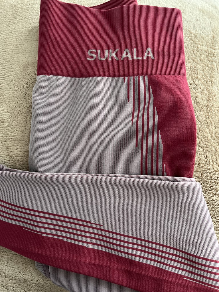 SUKALA】シャドーストライプメランジレギンス(S・M・Lサイズ