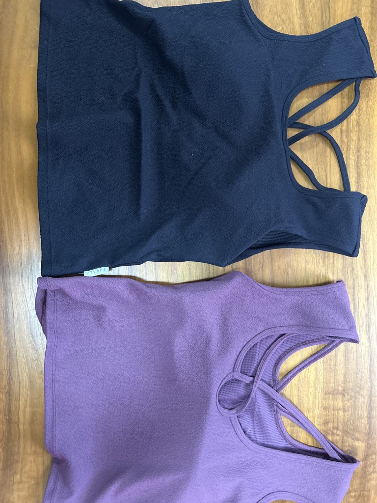 SUKALA】クロスデザインショートタンクトップ(XS・Sサイズ ワイン