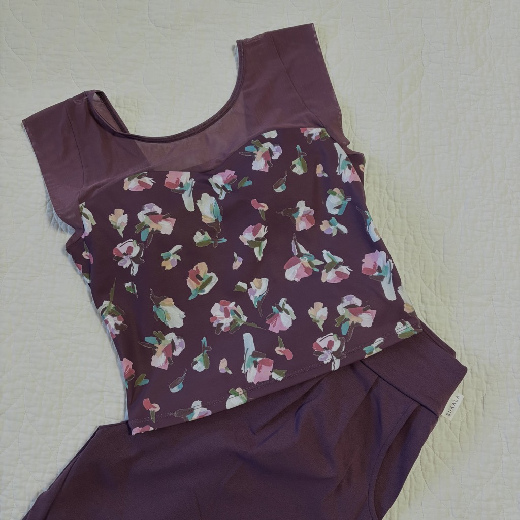 SUKALA】ローズプリントグレースショートトップス(S・M・Lサイズ