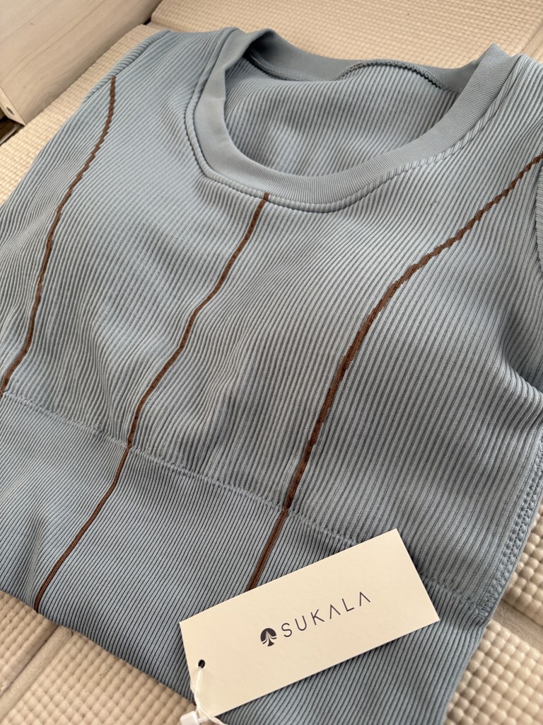 SUKALA】アクティブバイカラークロップドトップス(XS・S・M・Lサイズ