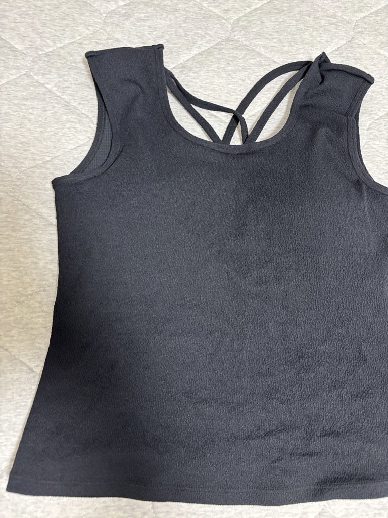 SUKALA】クロスデザインショートタンクトップ(XS・S・M・Lサイズ