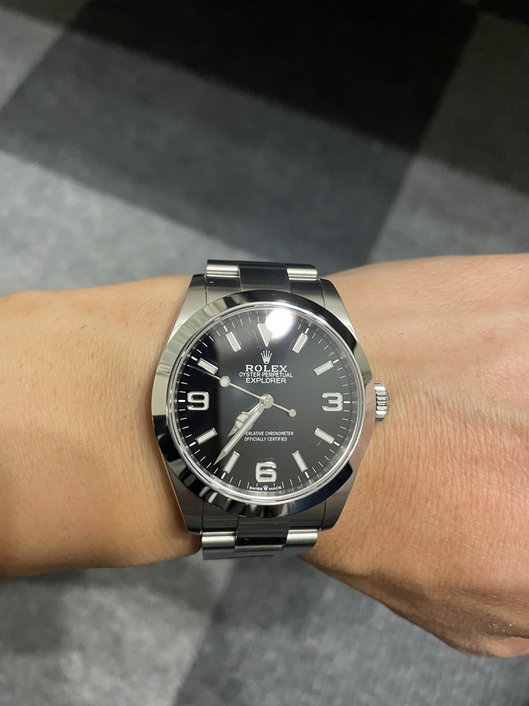 中古 美品 レンツ α-8 224270 ブラック ROLEX（ロレックス）エクスプローラー40 中古