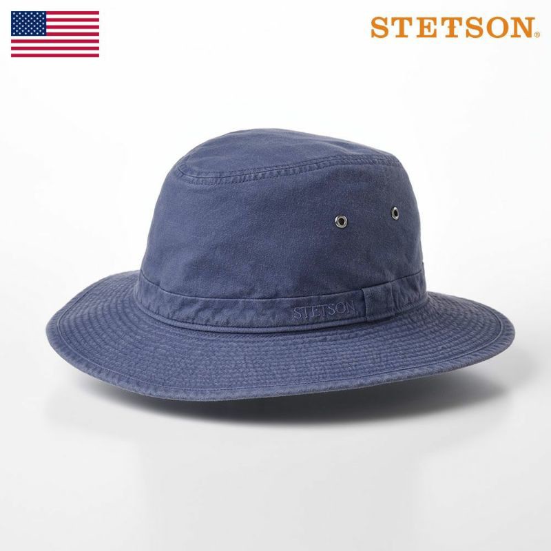 ステットソン 布帛ソフトハット COTTON OVERDYE WASHED LONG HAT