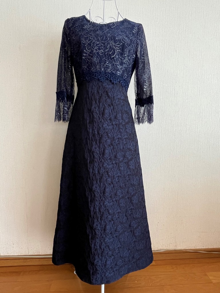 極美品　東京ソワール　13号　Rifanne　ロング丈ワンピース　レース 極美品 東京ソワール 13号 Rifanne ロング丈ワンピース レース