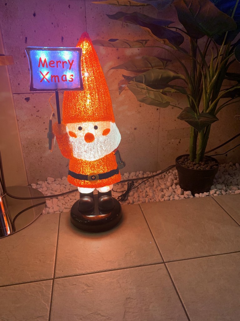 LEDモチーフライト【サンタの森】メリークリスマス 高さ60cm