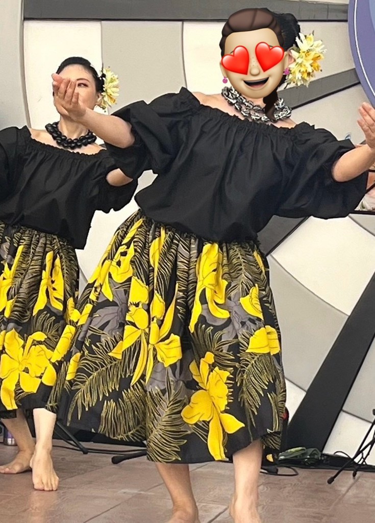 Maunaloa フラダンス　黒と黄色 マウナロア【Maunaloa】|フラダンス衣装の専門店|パフ7分袖ブラウス(S