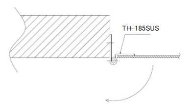 栃木屋EC_ステンレス片立上がり蝶番: ヒンジ