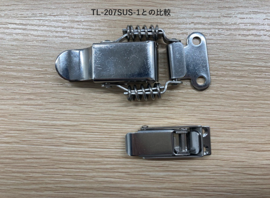栃木屋EC_ステンレス小型キャッチクリップ(スプリング内蔵型