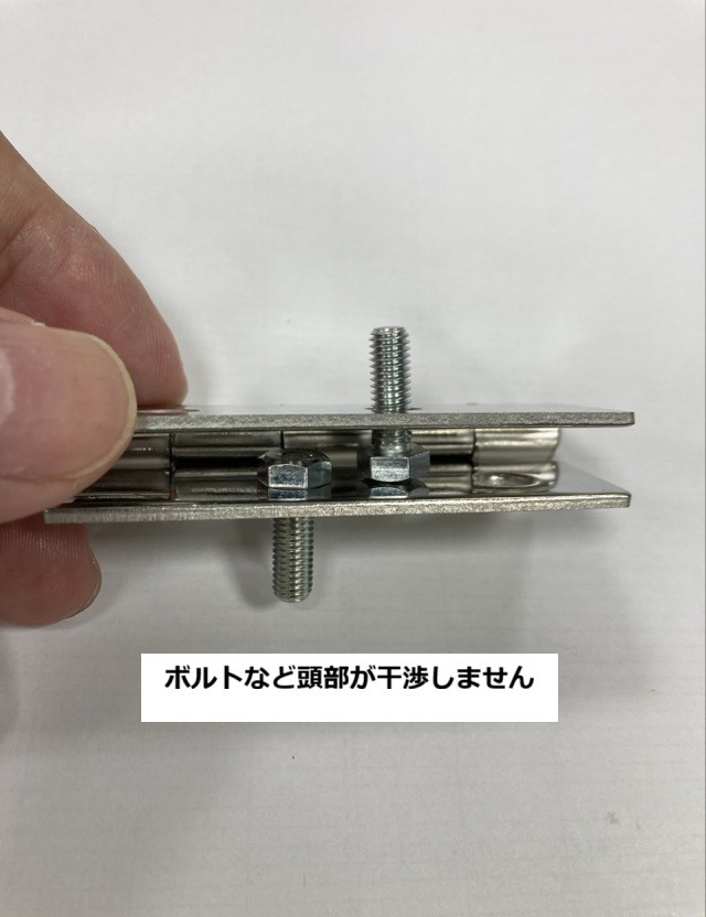 栃木屋EC_平型蝶番（ステンレス・千鳥穴）: ヒンジ