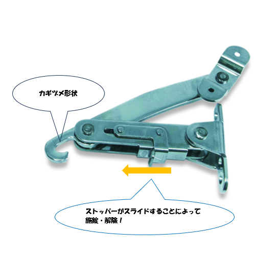 栃木屋EC_ストッパー付重量扉用ステー: ステー・ダンパー