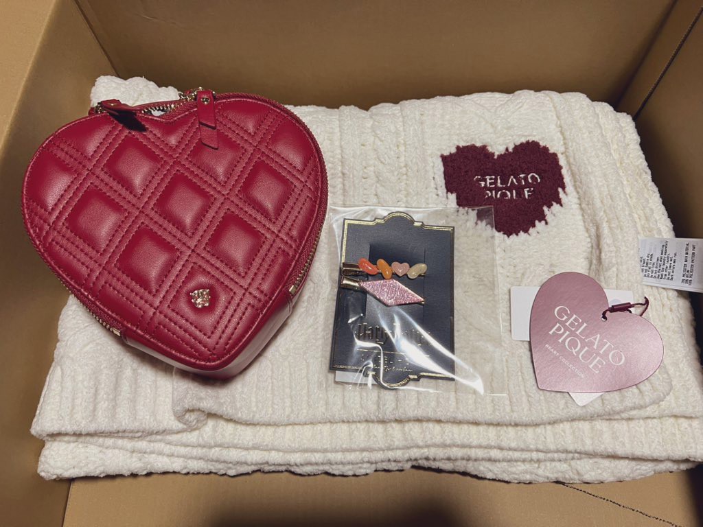 WEB限定/Heart collection】ハートキルティングバッグ