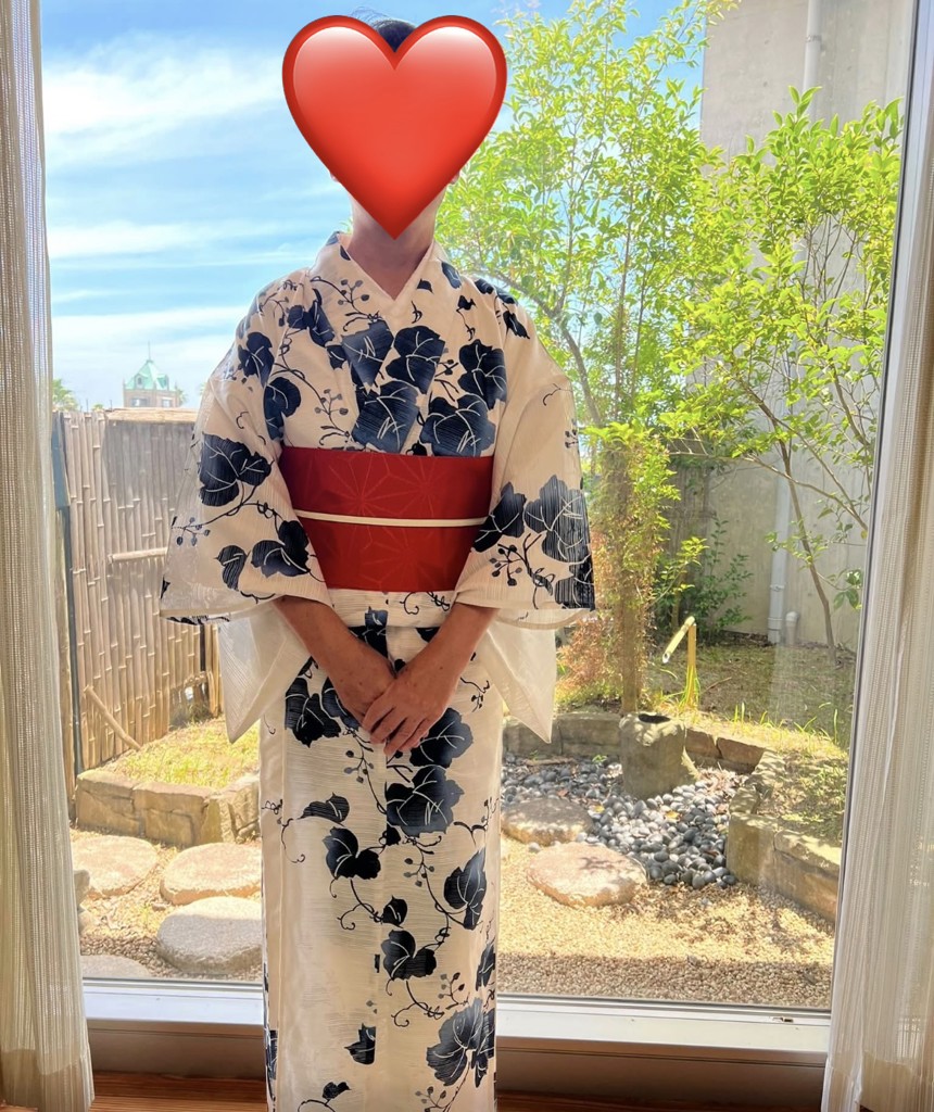 浴衣 レディース 単品 お仕立て上がり浴衣 綿絽浴衣「ぶどう さび紺