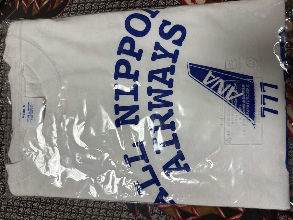 ANAオリジナル＞Champion for ANA 777デザイン ショートスリーブTシャツ