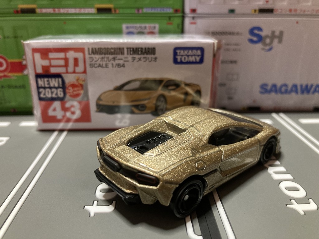 トミカ 外国車 ミニカー ランボルギーニ Ferrari LOTUS ポルシェ TOMICA No.43 Lamborghini Temerario| TOMICA Series No.1~No.120