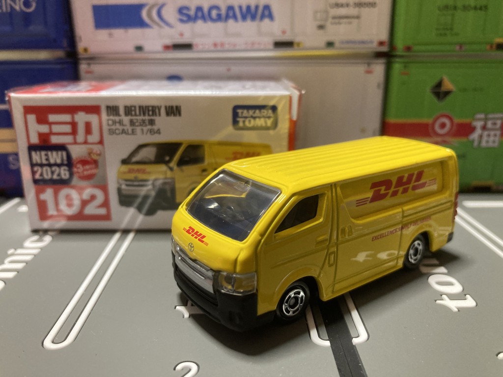 トミカ No.102 DHL 配送車｜トミカシリーズ No.1～No.120｜限定品や