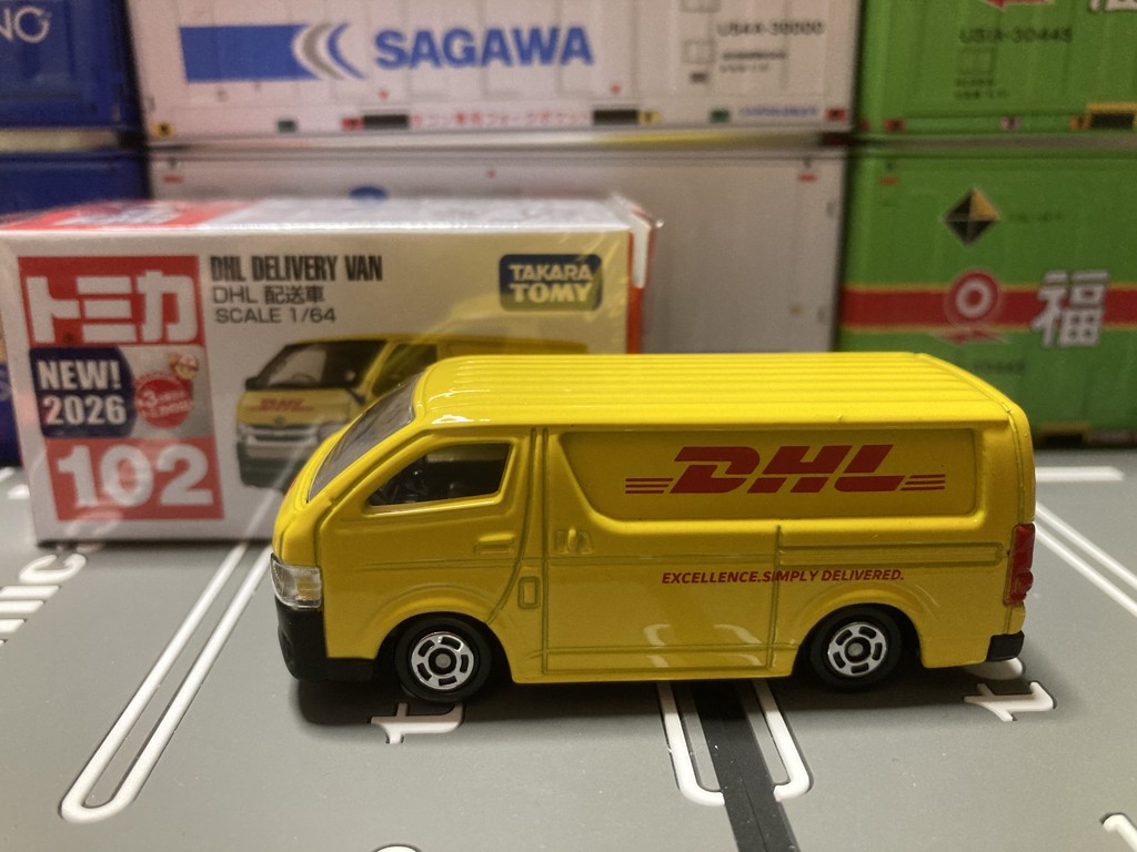 トミカ 新旧★NO.102セット トミカ 3台セット 新車 2026年3月 No.102 DHL 配送車 No.64 ホンダ