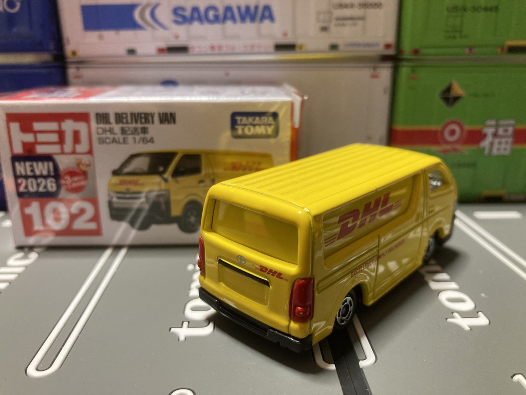 トミカ No.102 DHL 配送車｜トミカシリーズ No.1～No.120｜限定品や