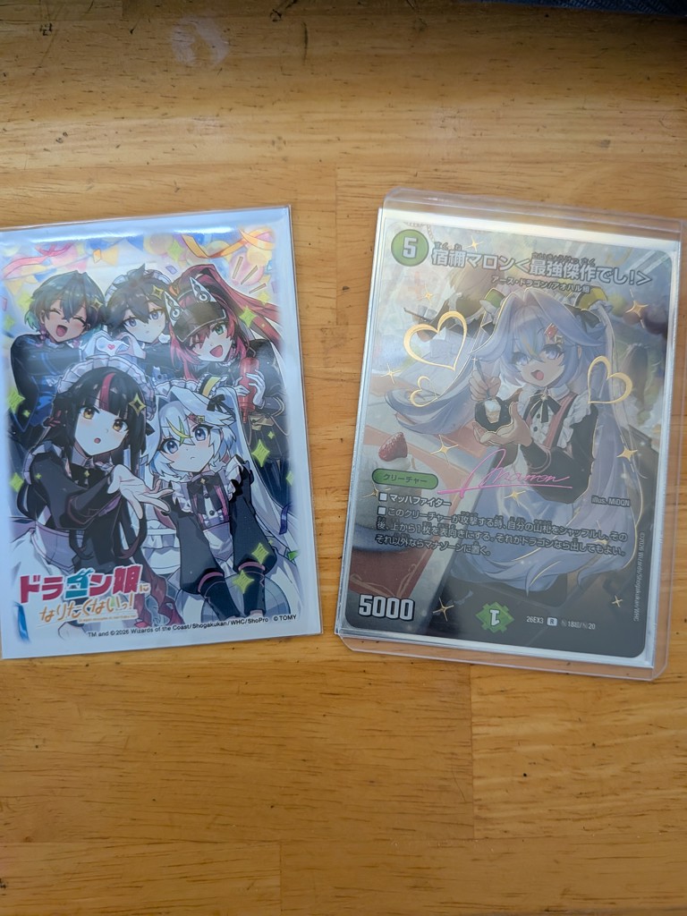 デュエル・マスターズ DXカードスリーブ ドラゴン娘になりたくないっ