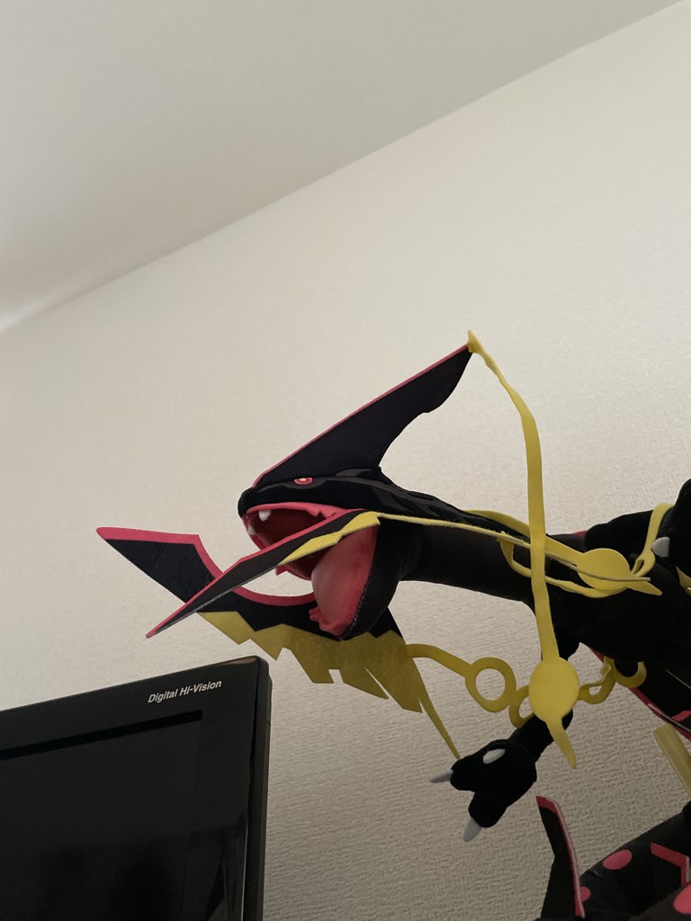 ポケットモンスター ポケモンぬいぐるみ 黒いメガレックウザ｜ポケモン