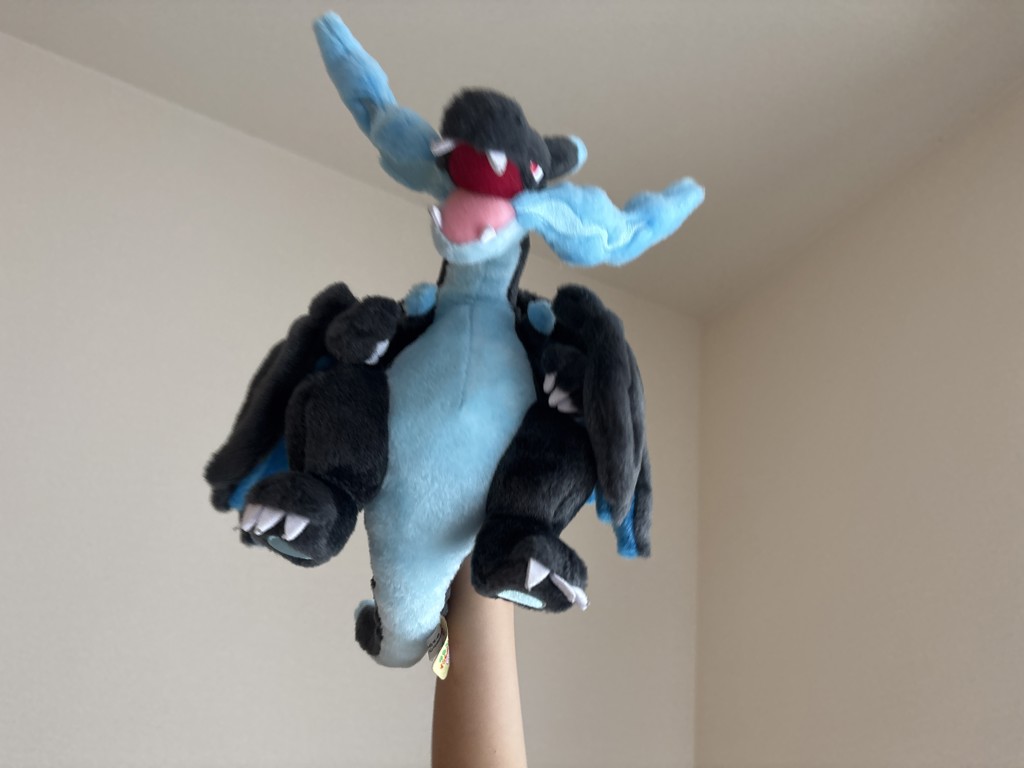 ポケモン キミにきめた!ポケモンゲットぬいぐるみ メガリザードンX