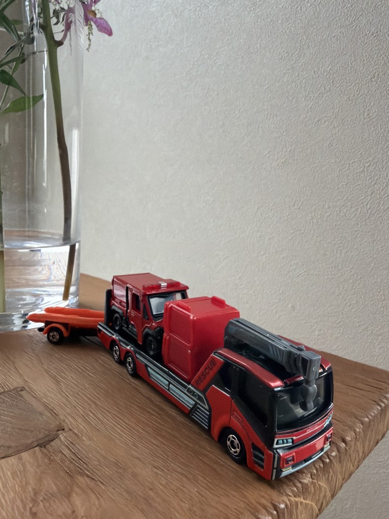ロングタイプトミカ No.132 モリタ 小型オフロード消防車 レッド