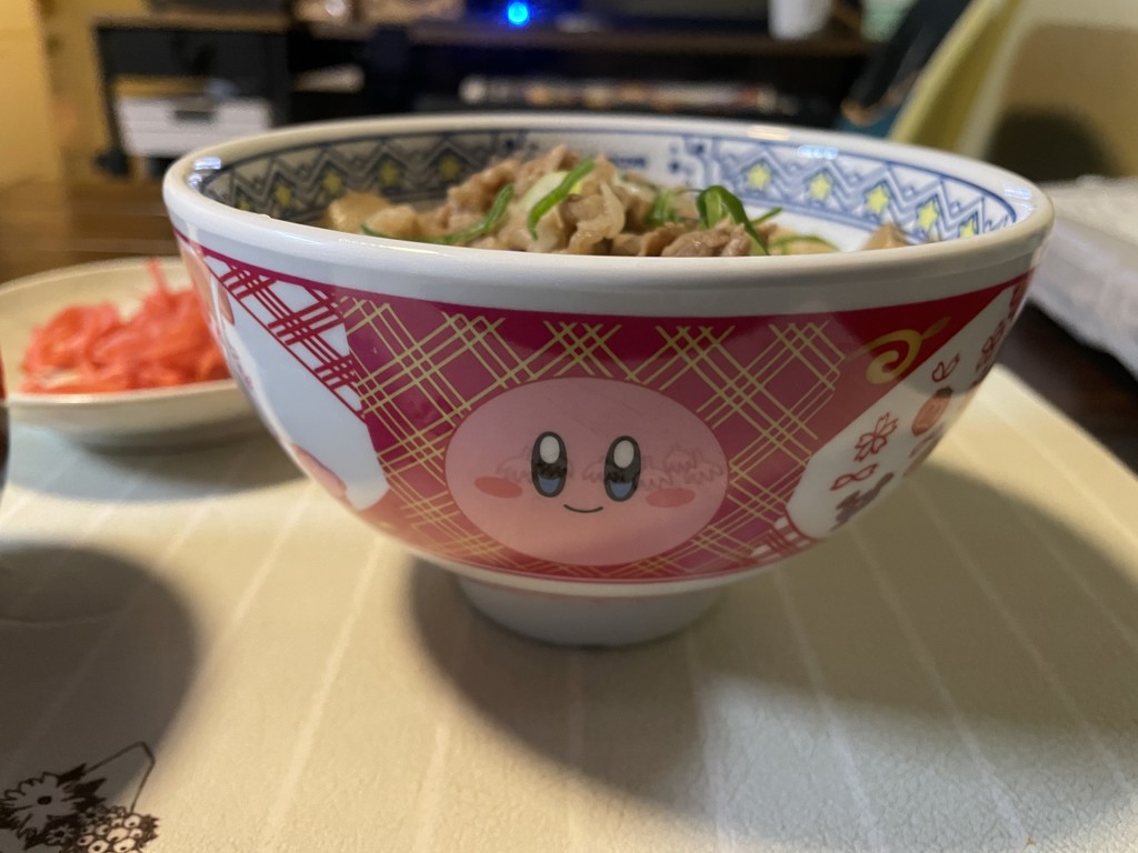 まんぷく大作戦セット(カービィどんぶり並盛1個＋冷凍牛丼の具2袋)の