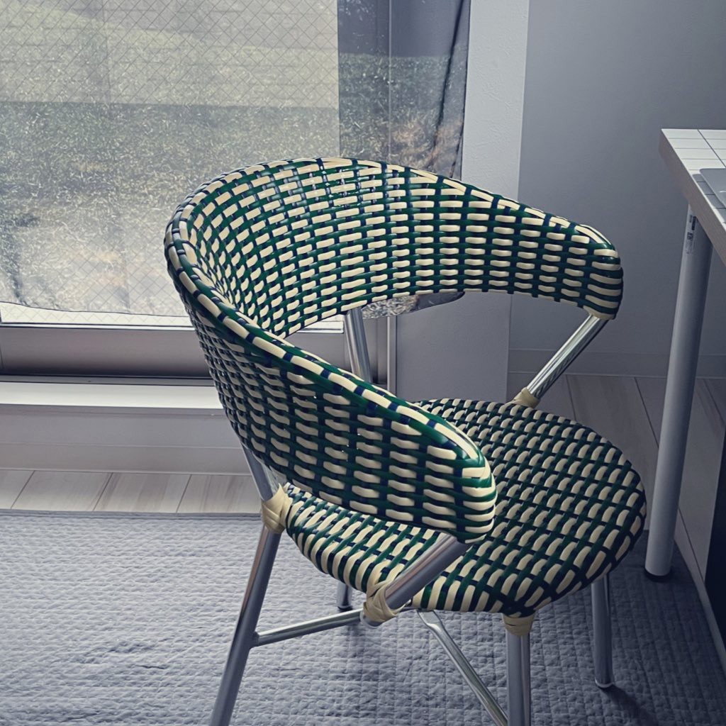 DULTON ONLINE SHOP | ALUMINUM ROUNDISH CHAIR GREEN/BLUE(GREEN/BLUE