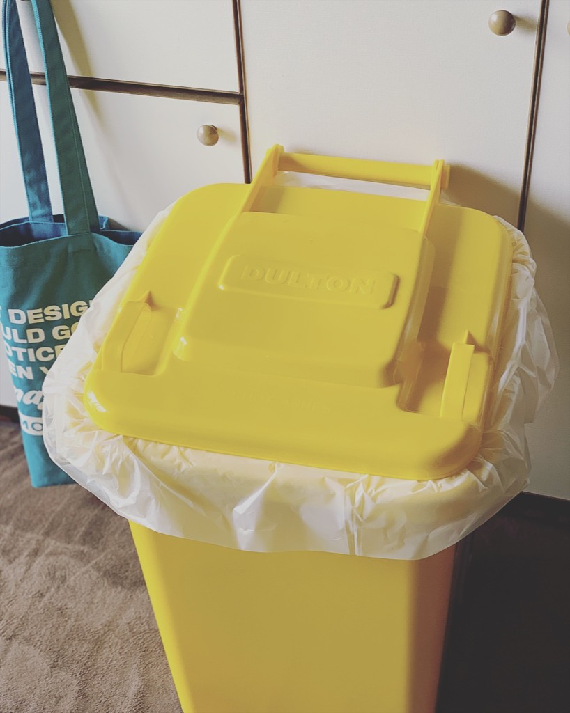 DULTON ONLINE SHOP | PLASTIC TRASH CAN 45L YELLOW(45L YELLOW