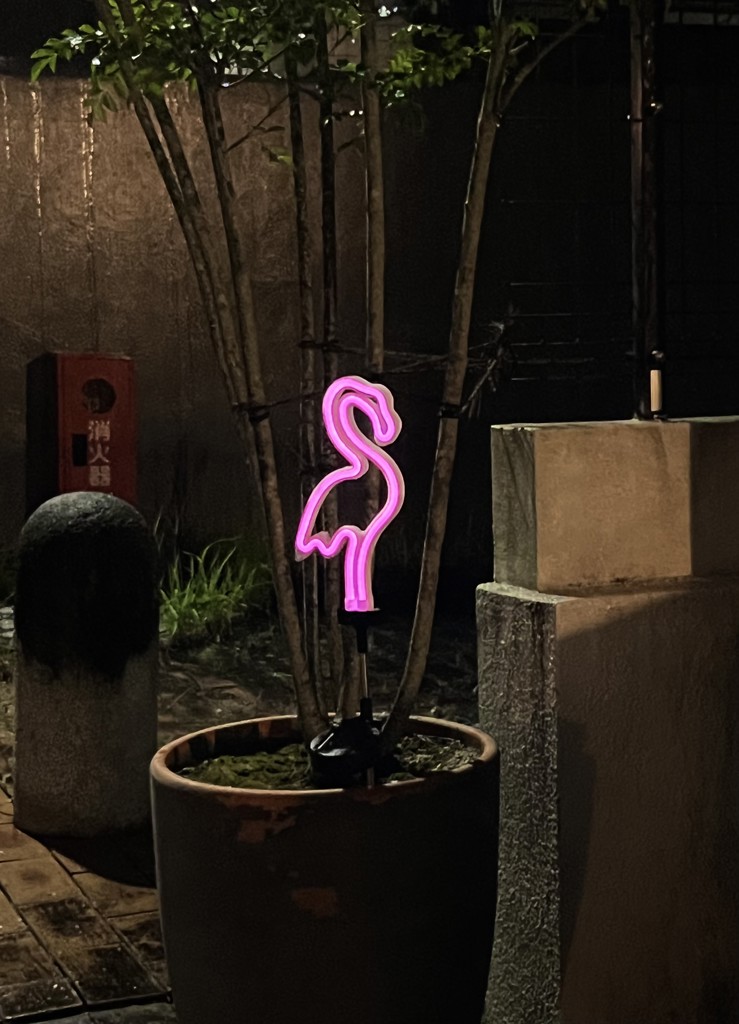 DULTON ONLINE SHOP | SOLAR NEON LIGHT FLAMINGO(FLAMINGO