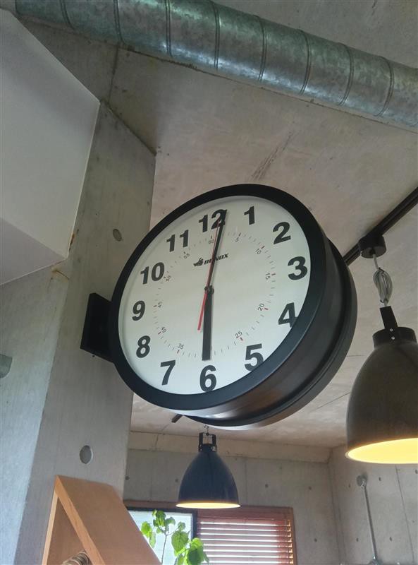ダルトン ダブルフェイス時計 DULTON 170D S624-659BK DULTON ONLINE SHOP | DOUBLE FACE CLOCK 170D BLACK(BLACK