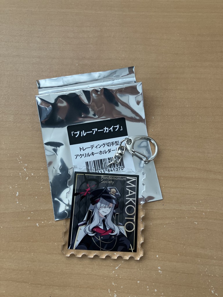 ブルーアーカイブ」トレーディング切手型アクリルキーホルダー（8種