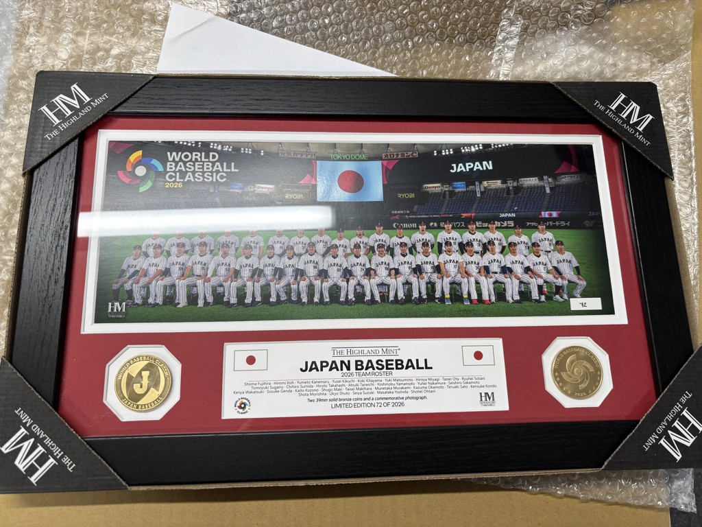 2026 World Baseball Classic 日本代表ダブルコインフォトミント｜郵便