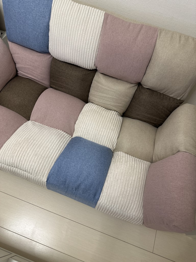 ☆コンパクトソファ ポケットO［ホームズオリジナル］(パッチワーク