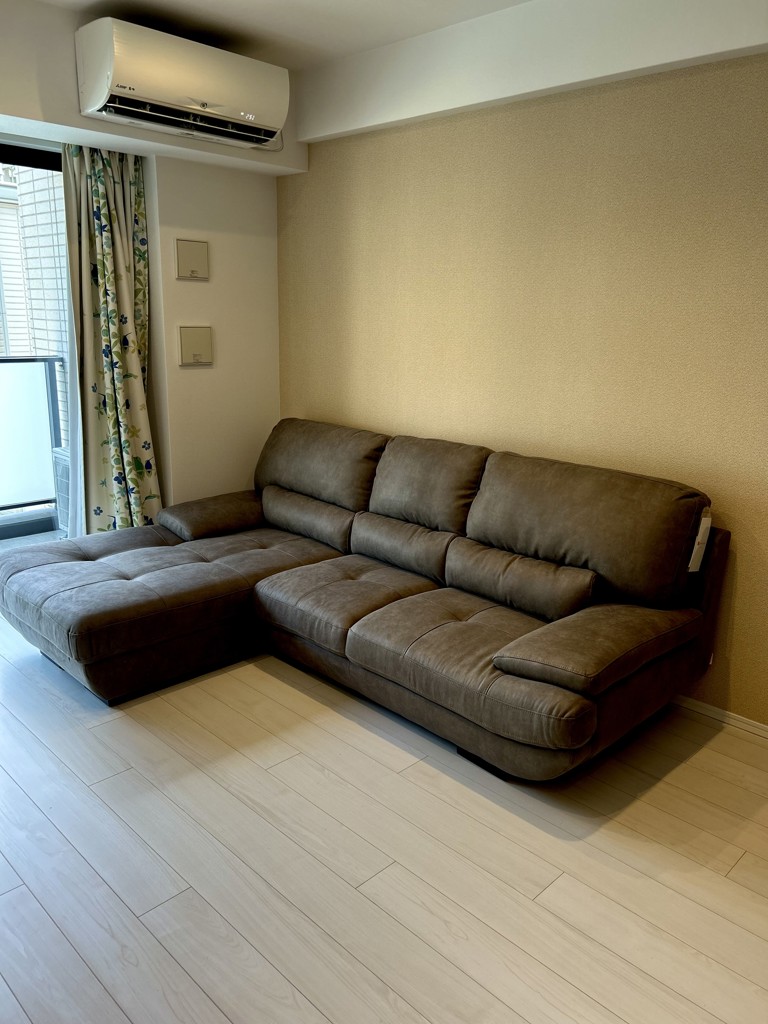 シーズロングソファ Rタイプ キャメル 279cm レザーテックス】 シェーズロングソファ トレビソ Rタイプ (キャメル