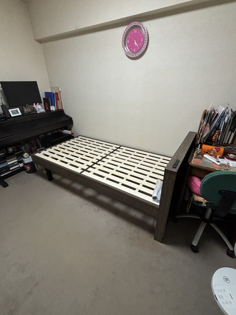 シングルベッドフレーム ミレッジ NA※マットレス別売(シングル 5Y